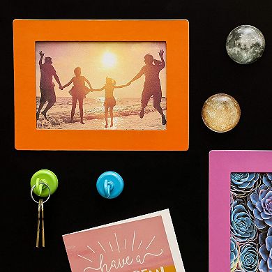 Magnetic Picture Frames for Refrigerator, Holds 4x6 Photos (5 Colors, 15 Pack)