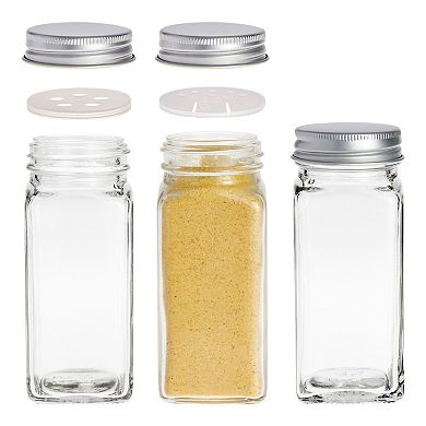 Talented Kitchen 2 Spice Drawer Organizer with Jars and Labels Set