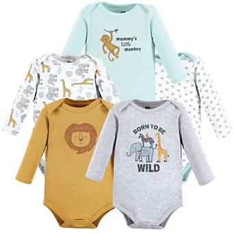 Infant Boy Cotton Long-Sleeve Bodysuits