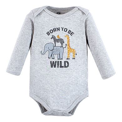 Infant Boy Cotton Long-Sleeve Bodysuits