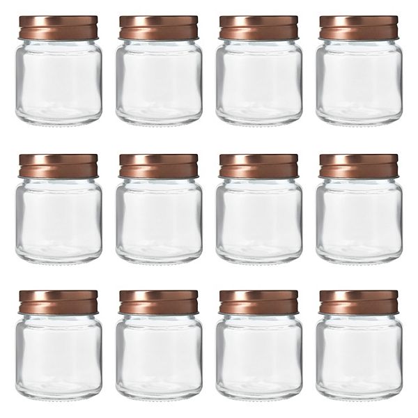 Mini Mason Jars Shot Glasses with Lids in Bulk Set (2 Ounce, 12Pack)