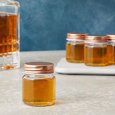 12-Pack Mason Jar Shot Glasses with Lids, Glasses for Ginger Shots, Cocktails