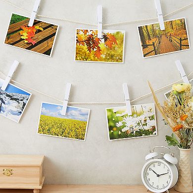 100 Pack Bulk Large White Clothespins For Hanging Laundry, Diy Crafts, 4 In