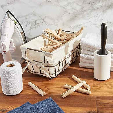 50 Pcs Traditional Clothespins Round Wooden For Craft Creative Projects