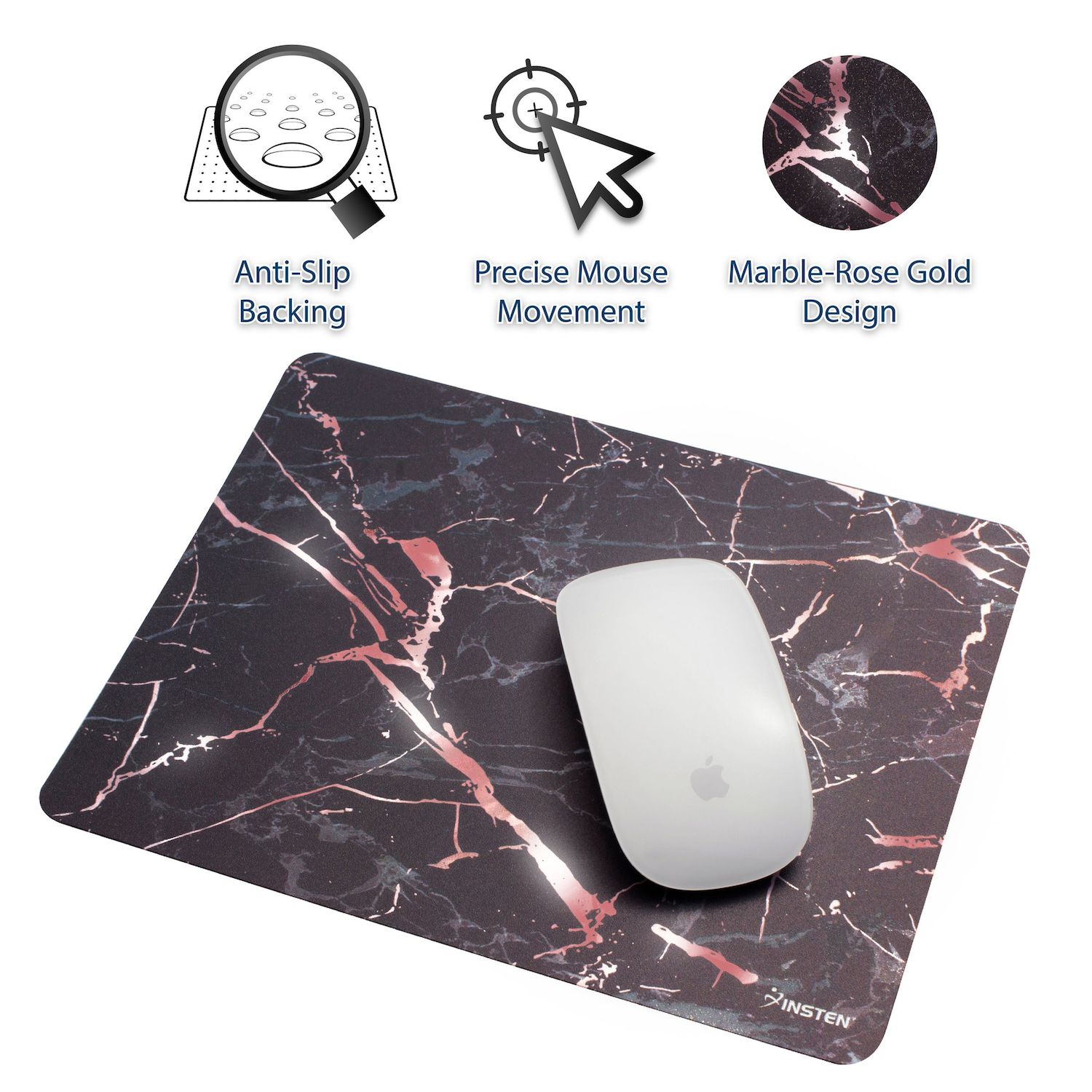 Insten Floral Mouse Pad With Wrist Support And Keyboard Wrist Rest,  Ergonomic, Easy Typing, Memory Foam For Gaming Office, Arc S, Pink : Target