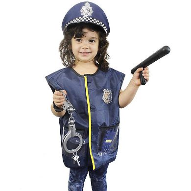 Halloween Costumes for Kids, Police Officer Uniform Costume (13 Pieces)