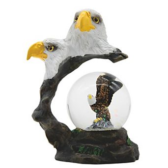 FC Design 4.25"H Eagle Glitter Snow Globe Statue Fantasy Decoration Figurine Home Room Decor