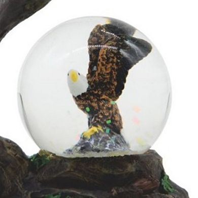 FC Design 4.25"H Eagle Glitter Snow Globe Statue Fantasy Decoration Figurine Home Room Decor