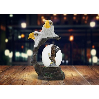 FC Design 4.25"H Eagle Glitter Snow Globe Statue Fantasy Decoration Figurine Home Room Decor