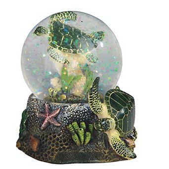 FC Design 3.75"H Green Sea Turtle Glitter Snow Globe Marine Life Animal Statue Decoration Figurine Home Room Decor