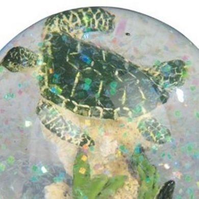 FC Design 3.75"H Green Sea Turtle Glitter Snow Globe Marine Life Animal Statue Decoration Figurine Home Room Decor