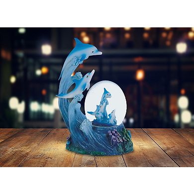 FC Design 5"H Dolphin Glitter Snow Globe Statue Decoration Figurine Home Room Decor