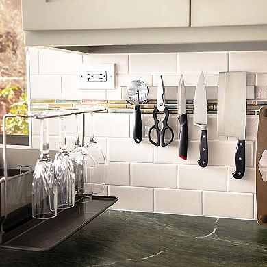 16.5 “ Wall Mount Magnetic Knife Scissor Storage Holder Rack Strip Kitchen Tool