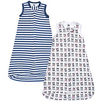 Hudson Baby Infant Boy Interlock Cotton Sleeveless Sleeping Bag, French Dog