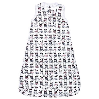 Hudson Baby Infant Boy Interlock Cotton Sleeveless Sleeping Bag, French Dog
