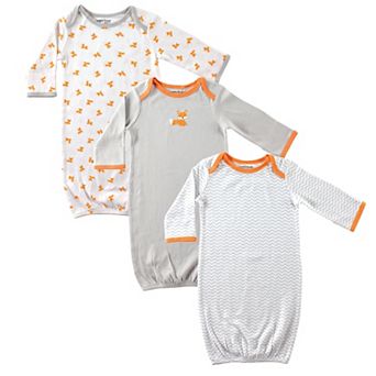 Luvable Friends Baby Boy Cotton Gowns, Fox