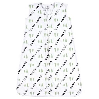 Luvable Friends Baby Boy Sleeveless Jersey Cotton Sleeping Bag, Sack, Blanket, Trees Jersey, 12-18 Months