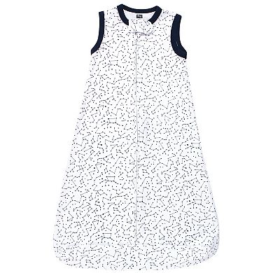 Hudson Baby Infant Boy Interlock Cotton Sleeveless Sleeping Bag, Space