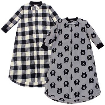 Yoga Sprout Baby Boy Long-Sleeve Fleece Sleeping Bag, Sack, Blanket, Bear, 0-9 Months