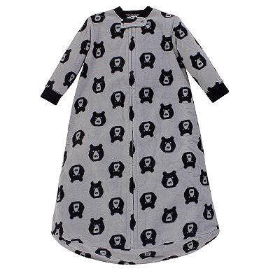 Yoga Sprout Baby Boy Long-Sleeve Fleece Sleeping Bag, Sack, Blanket, Bear, 0-9 Months