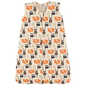 Hudson Baby Infant Boy Cotton Sleeveless Wearable Sleeping Bag, Sack, Blanket, Forest