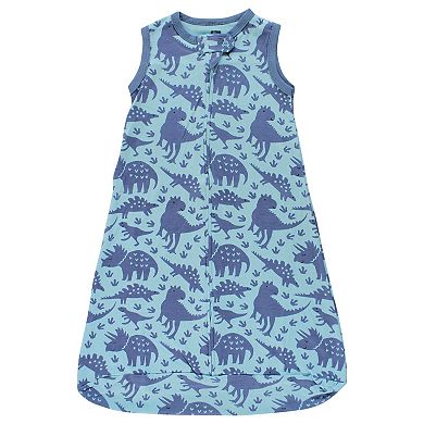 Hudson Baby Infant Boy Interlock Cotton Sleeveless Sleeping Bag, Dinosaurs