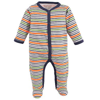 Luvable Friends Baby Boy Cotton Snap Sleep and Play 3pk, Dog