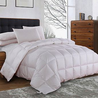 Egyptian Cotton Lightweight Down Comforter Dobby Sateen