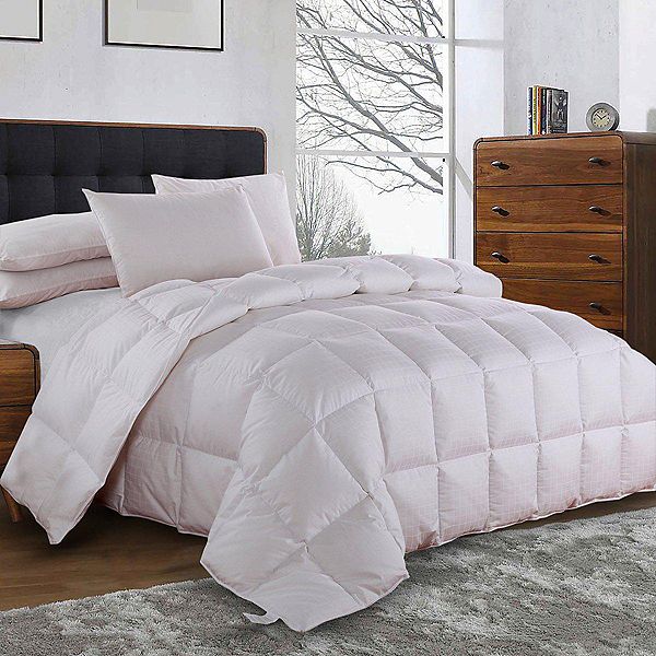 Egyptian Cotton Lightweight Down Comforter Dobby Sateen