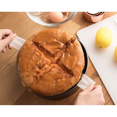 100-Pack 9-Inch Round Parchment Paper for Baking with Easy Lift Tabs, Nonstick Cake Pan Baking Cheesecake Liners Precut Circle for Oven, Kitchen, Cooking (White)