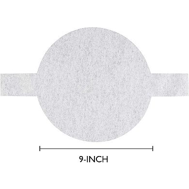 100-Pack 9-Inch Round Parchment Paper for Baking with Easy Lift Tabs, Nonstick Cake Pan Baking Cheesecake Liners Precut Circle for Oven, Kitchen, Cooking (White)