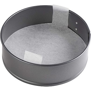 100-Pack 9-Inch Round Parchment Paper for Baking with Easy Lift Tabs, Nonstick Cake Pan Baking Cheesecake Liners Precut Circle for Oven, Kitchen, Cooking (White)