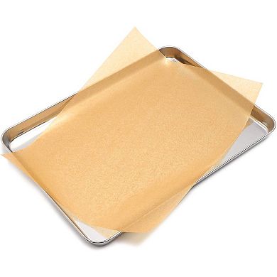 200 Pack Precut Parchment Paper for Baking, 12 x 16 Unbleached Brown Nonstick Liners for Half Sheet Pan