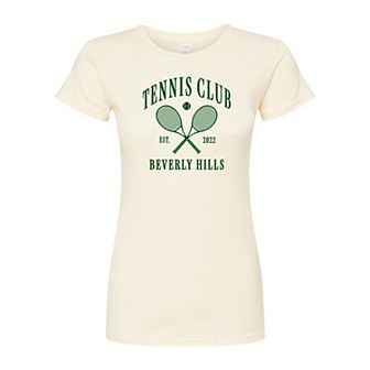 Juniors' Beverly Hills Tennis Fitted Tee