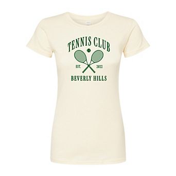 Juniors' Beverly Hills Tennis Fitted Tee