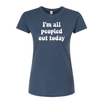 Juniors' Peopled Out Today Fitted Tee