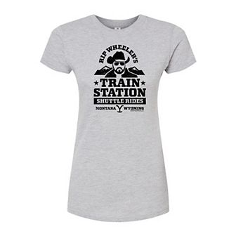 Juniors' Yellowstone RIP Wheeler Train Fitted Tee