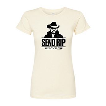Juniors' Yellowstone Send RIP Fitted Tee