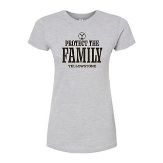 Juniors' Yellowstone Protect Family Fitted Tee