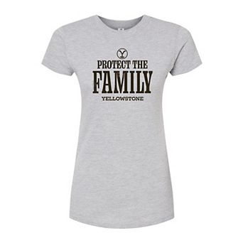 Juniors' Yellowstone Protect Family Fitted Tee