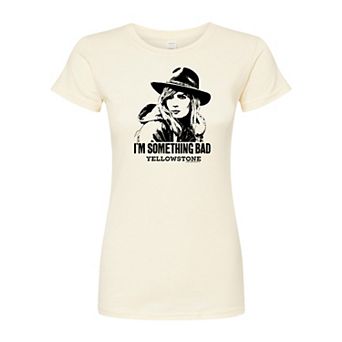 Juniors' Yellowstone Something Bad Fitted Tee
