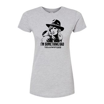 Juniors' Yellowstone Something Bad Fitted Tee