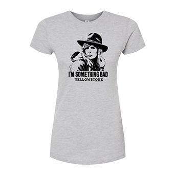 Juniors' Yellowstone Something Bad Fitted Tee
