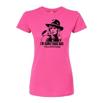 Juniors' Yellowstone Something Bad Fitted Tee