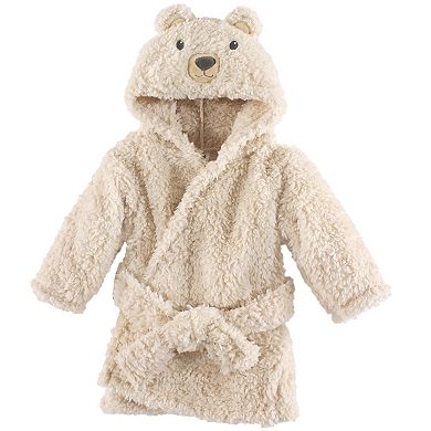 Hudson Baby Unisex Baby Plush Bathrobe and Toy Set, Cozy Bear, One Size