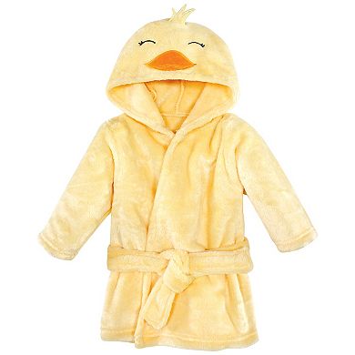 Hudson Baby Unisex Baby Plush Bathrobe and Toy Set, Yellow Duck, One Size