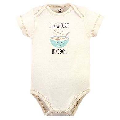 Touched by Nature Organic Cotton Bodysuits 5pk, Muffin