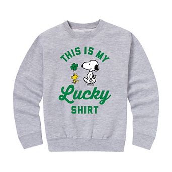 Boys 8-20 Peanuts My Lucky Shirt Fleece Sweatshirt