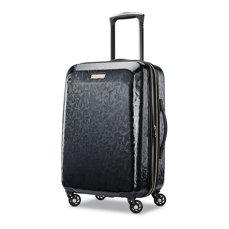American Tourister Belle Voyage Hardside Spinner Luggage, Black, 24 INCH