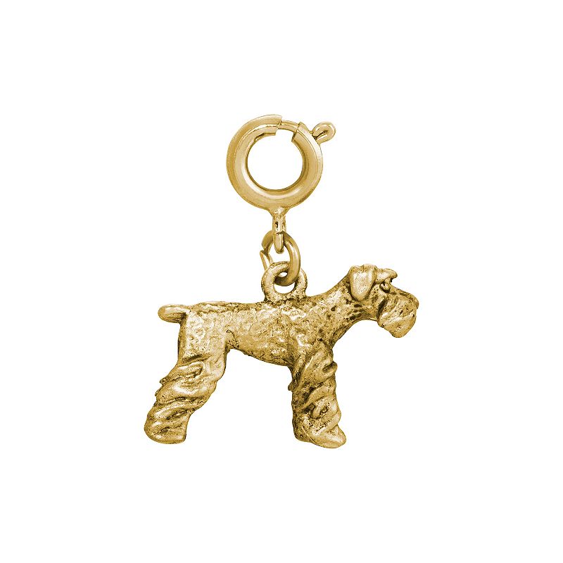 79024201 1928 Gold Tone Schnauzer Dog Charm, Womens, Yellow sku 79024201